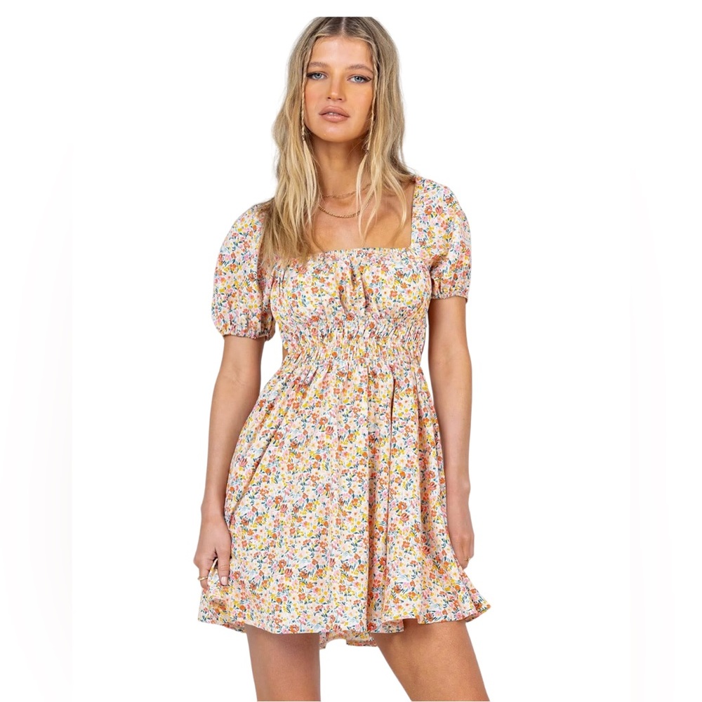 Womens Princess Polly Lillian Mini Dress Floral US NWT